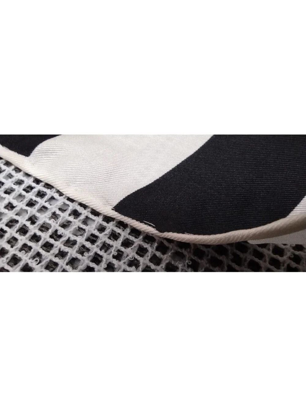 Vintage 1960s Echo Silk Scarf Mod Black & White Stripes MID CENTURY MOD UNISEX